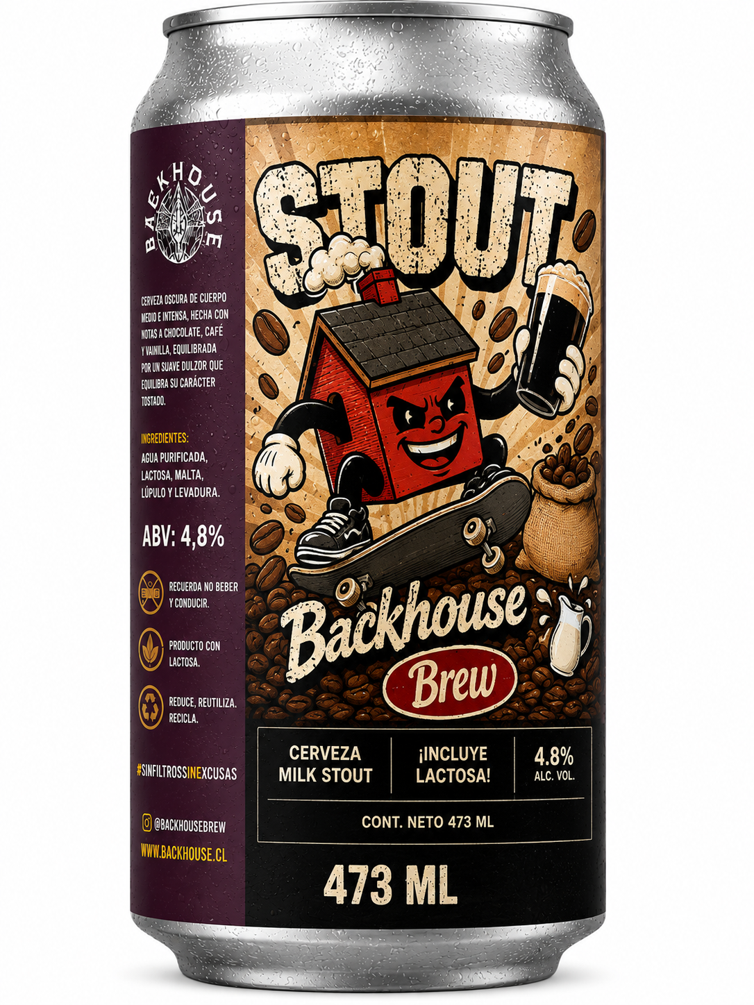 Stout - Milk Stout | 473 ml | 4.85% ABV