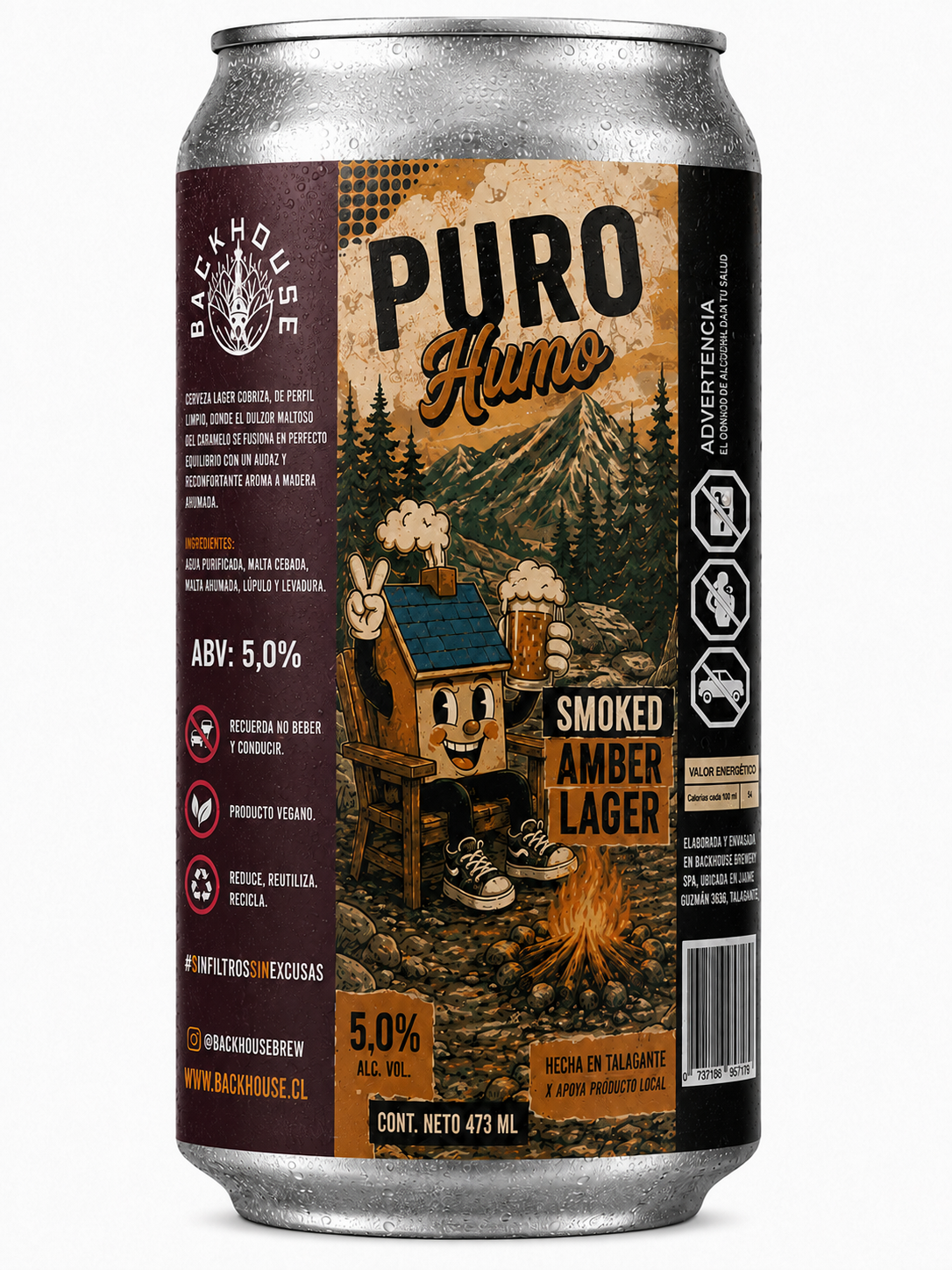 Puro Humo – Smoked Amber Lager | 473 ml | 5.0% ABV